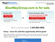 Tablet Screenshot of bluewaygroup.com